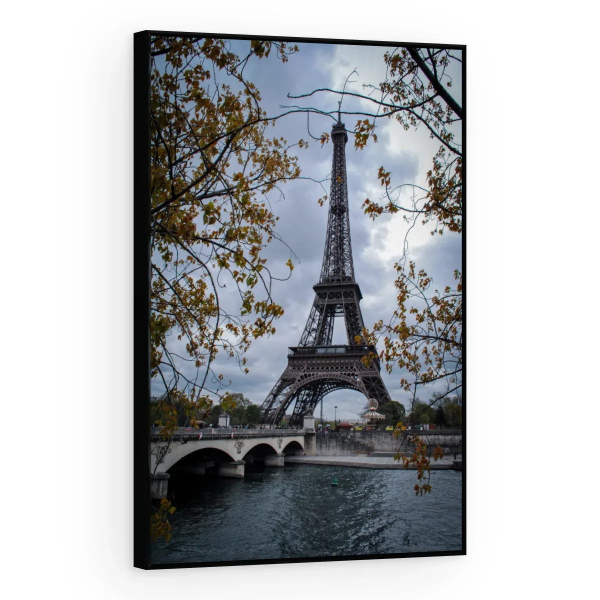 Quadro Decorativo Canvas Eiffel Nublada - CI0001