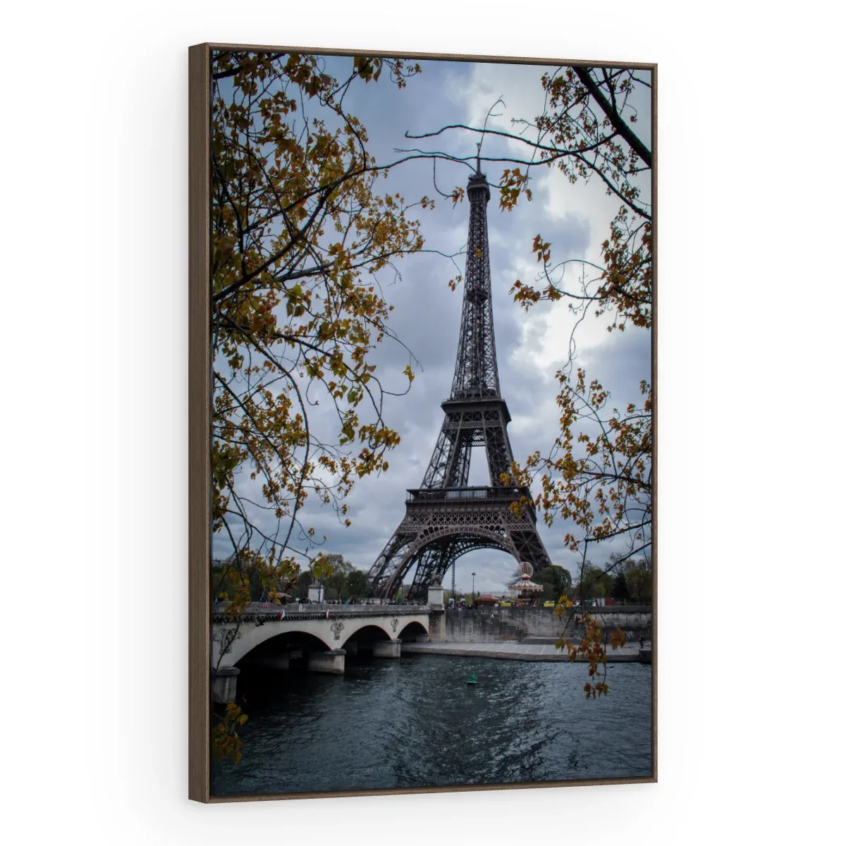 Quadro Decorativo Canvas Eiffel Nublada - CI0001