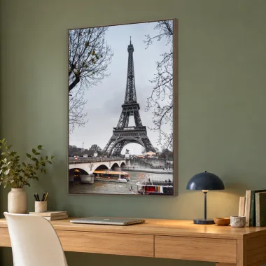 Quadro Decorativo Canvas Eiffel Cinzenta - CI0002