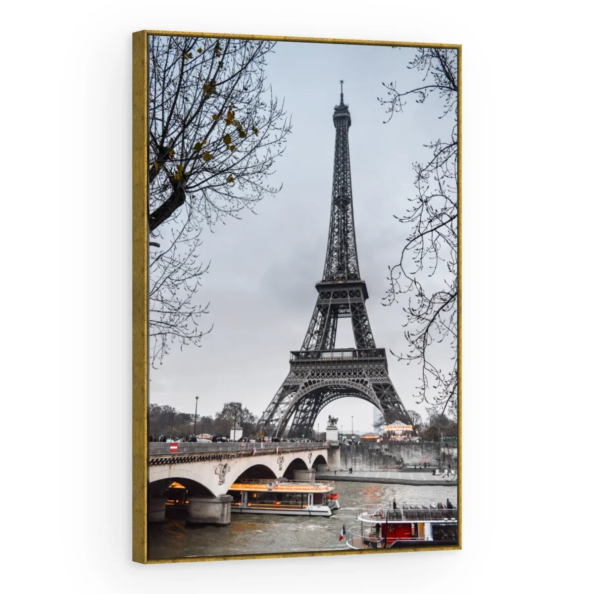 Quadro Decorativo Canvas Eiffel Cinzenta - CI0002