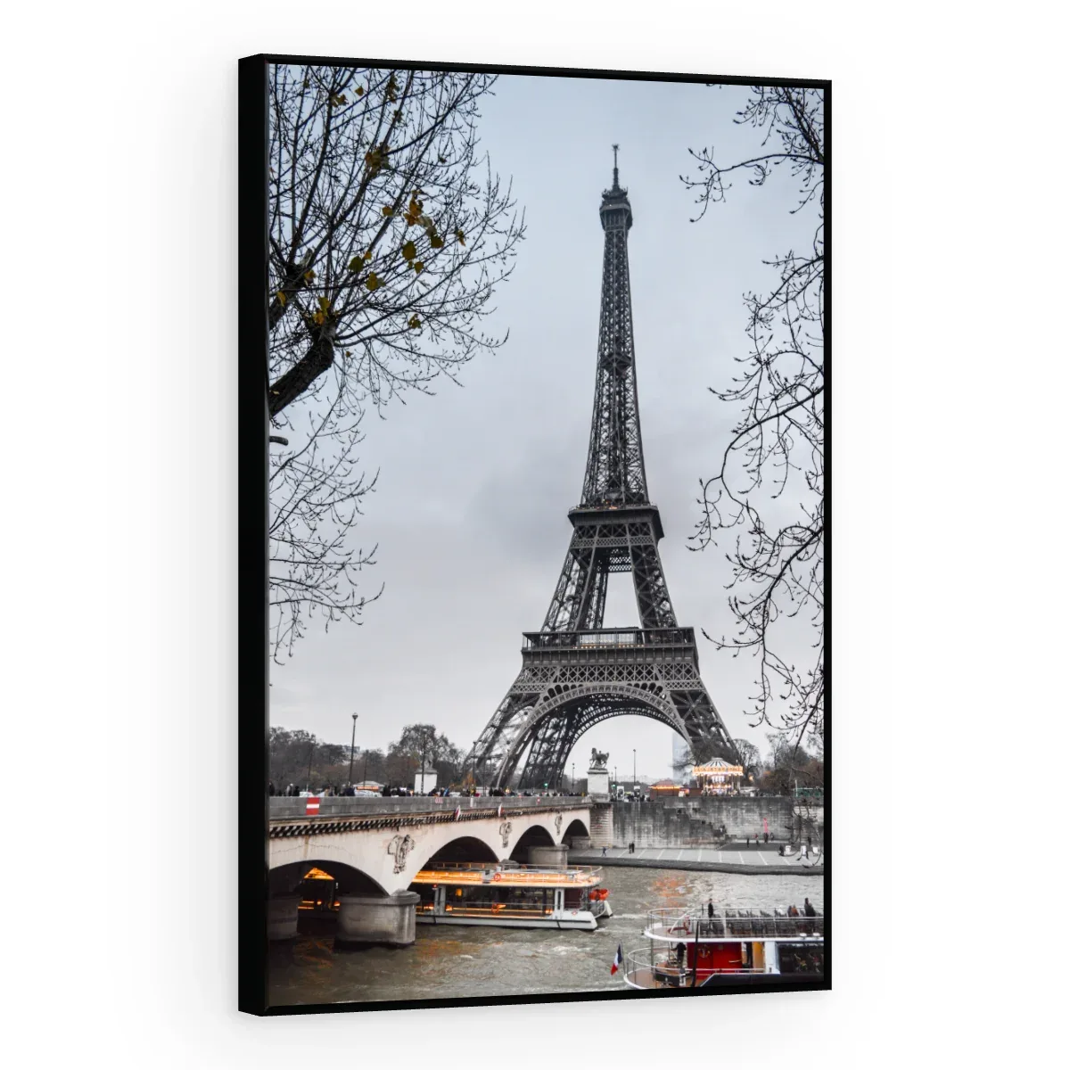 Quadro Decorativo Canvas Eiffel Cinzenta - CI0002