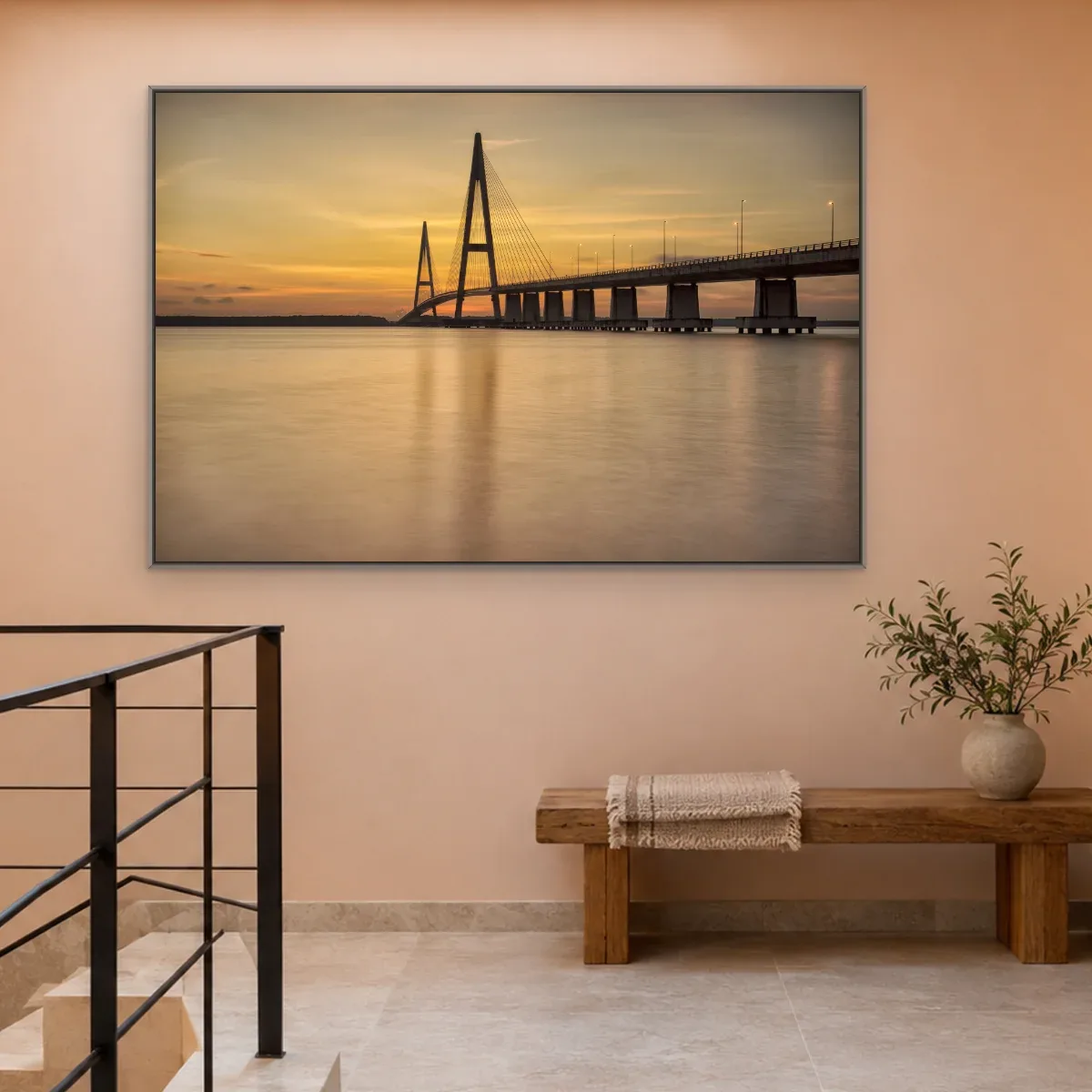 Quadro Decorativo Canvas Ponte Crepuscular - CI0011