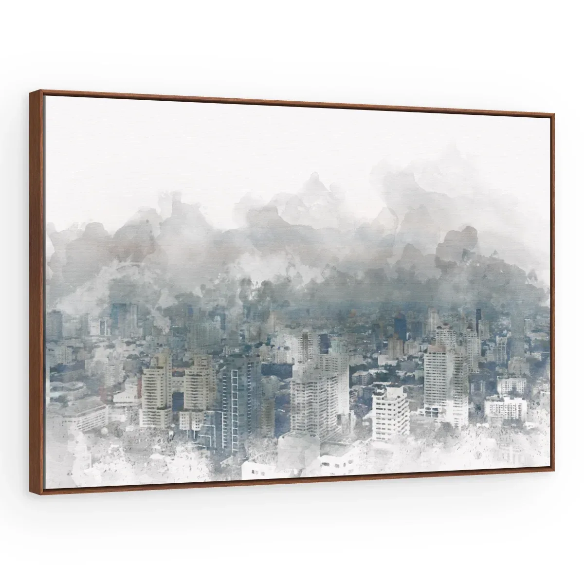 Quadro Decorativo Canvas Metrópole Aquarela - CI0012