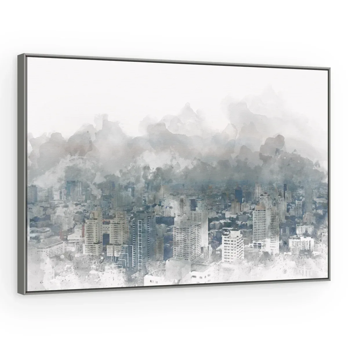 Quadro Decorativo Canvas Metrópole Aquarela - CI0012