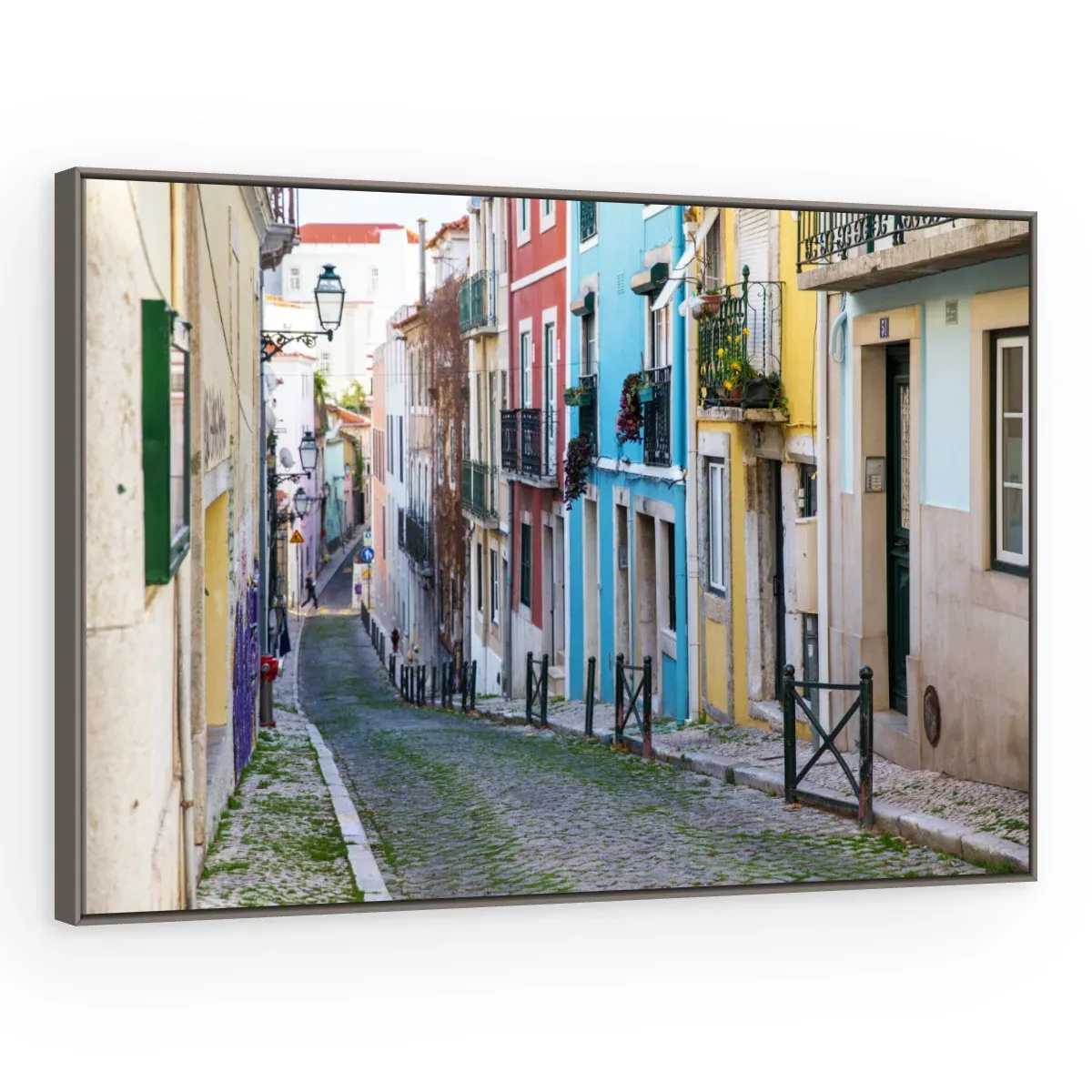 Quadro Decorativo Canvas Viela Colorida - CI0013