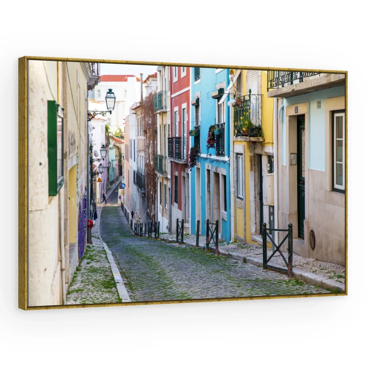 Quadro Decorativo Canvas Viela Colorida - CI0013