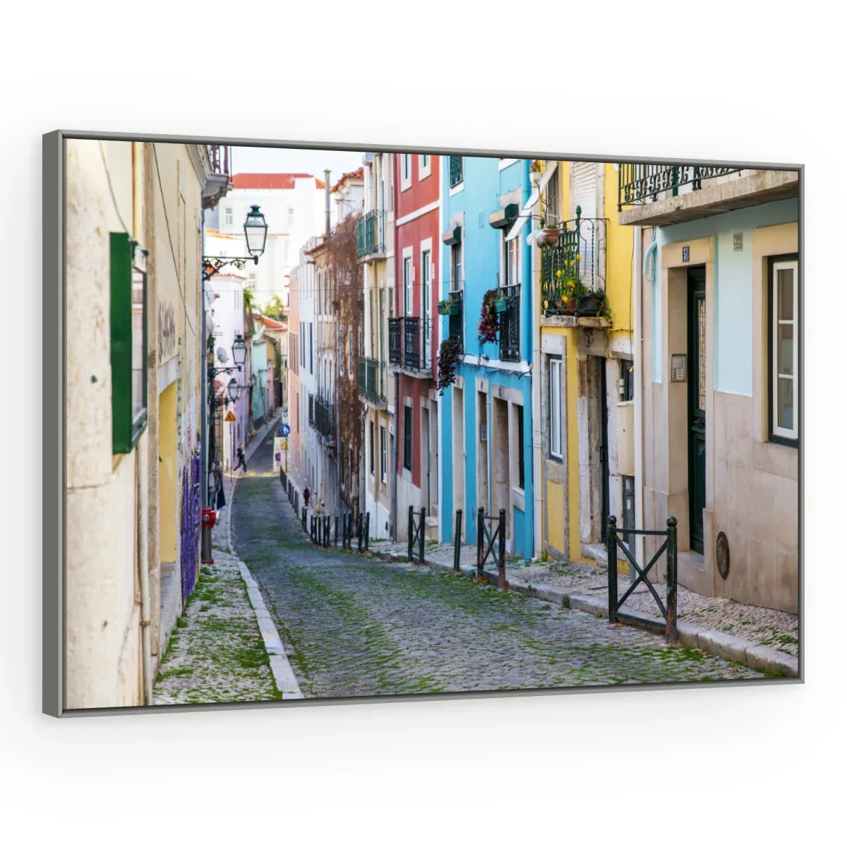 Quadro Decorativo Canvas Viela Colorida - CI0013