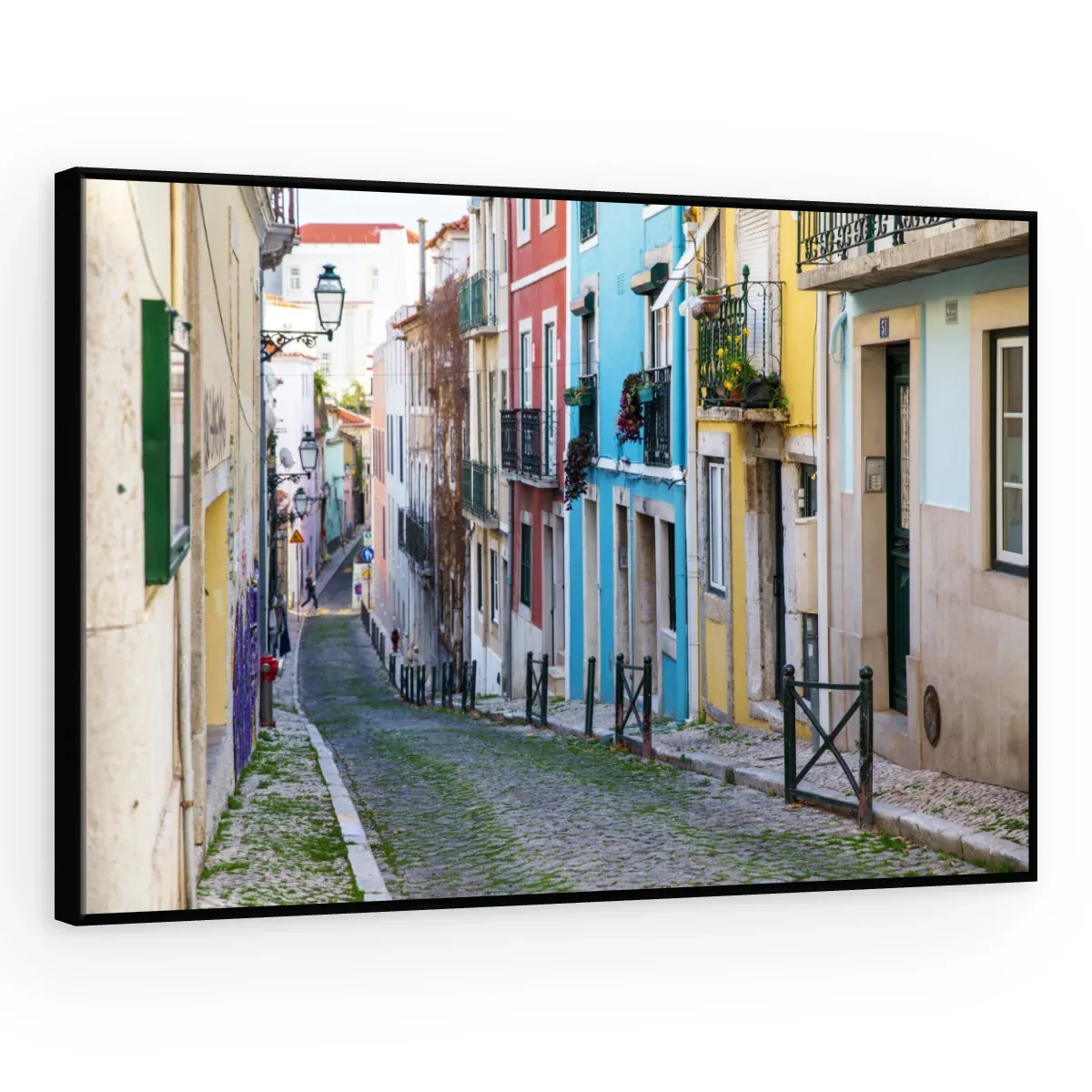 Quadro Decorativo Canvas Viela Colorida - CI0013