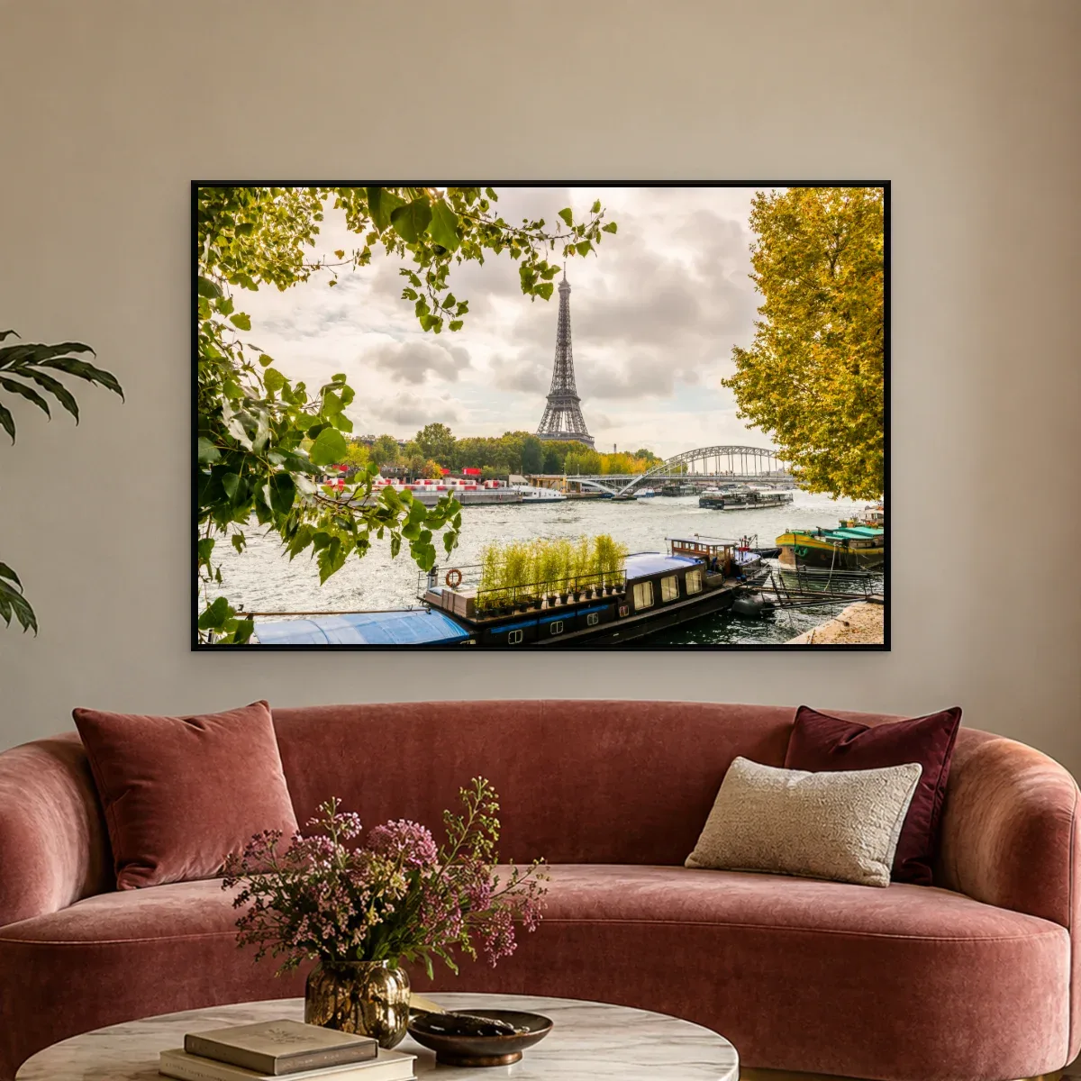 Quadro Decorativo Canvas Eiffel Ribeirinha - CI0016
