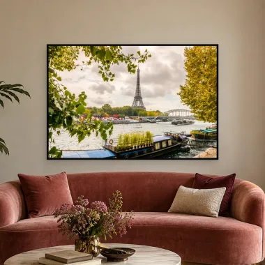 Quadro Decorativo Canvas Eiffel Ribeirinha - CI0016