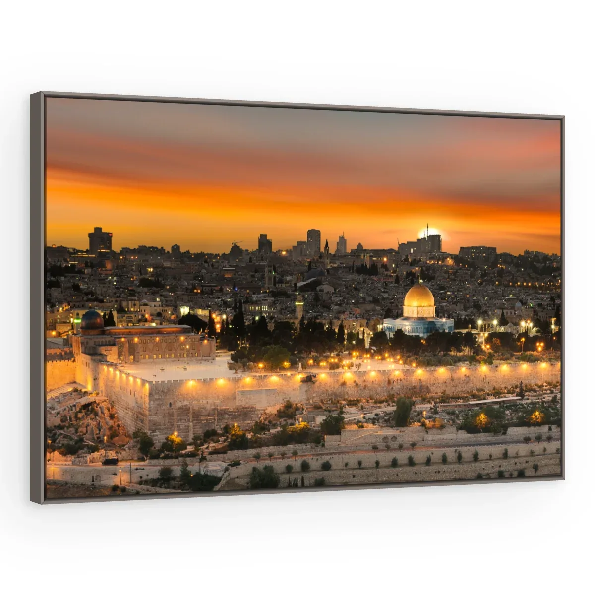 Quadro Decorativo Canvas Jerusalém Dourada - CI0018