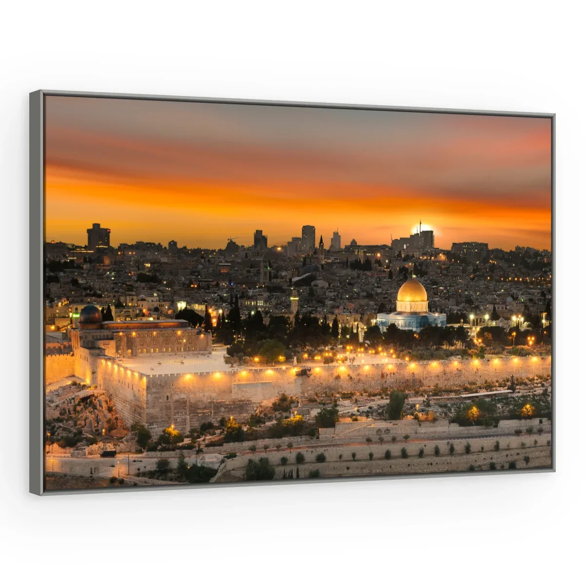 Quadro Decorativo Canvas Jerusalém Dourada - CI0018