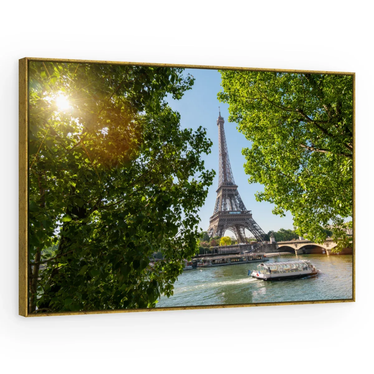 Quadro Decorativo Canvas Eiffel Verdejante - CI0021