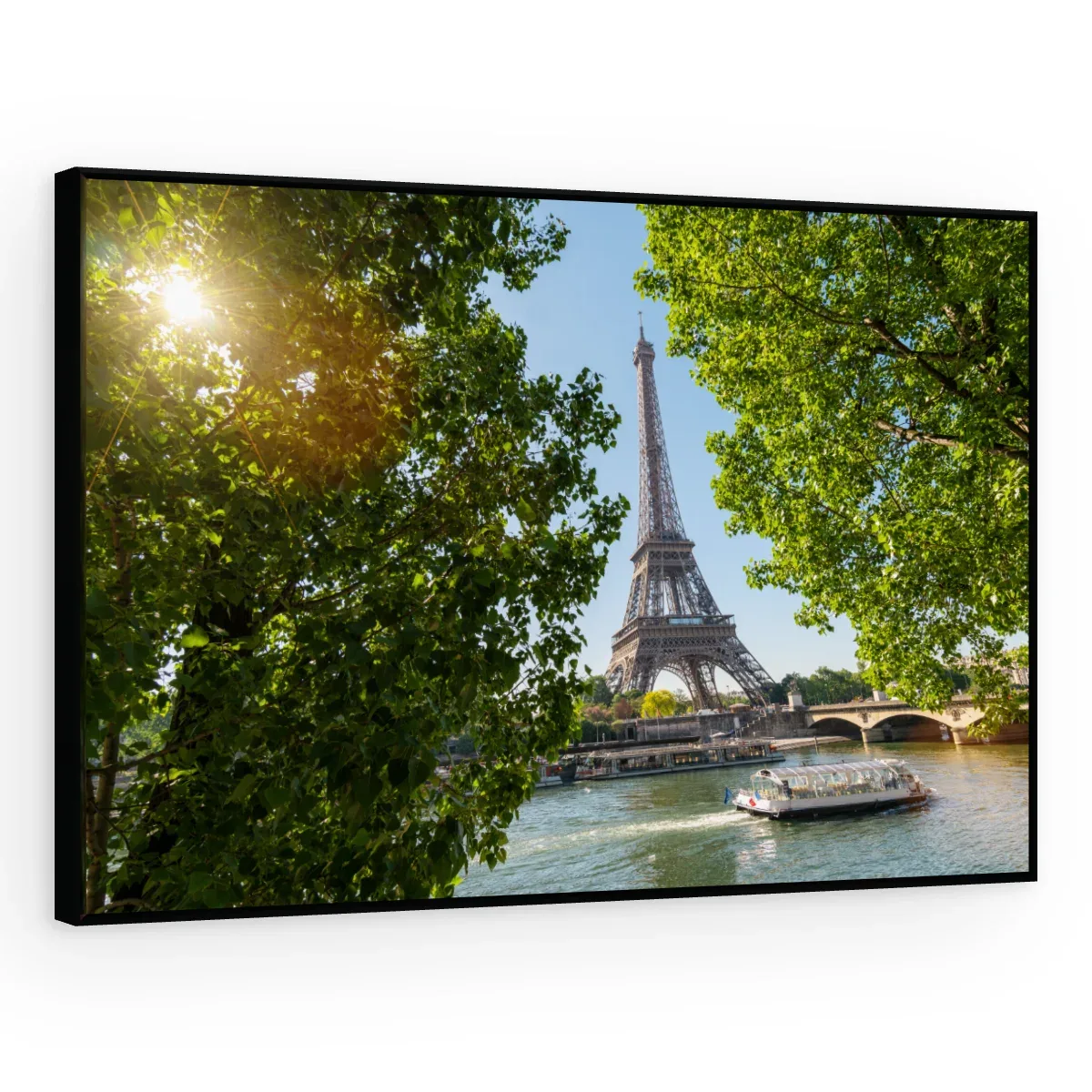 Quadro Decorativo Canvas Eiffel Verdejante - CI0021