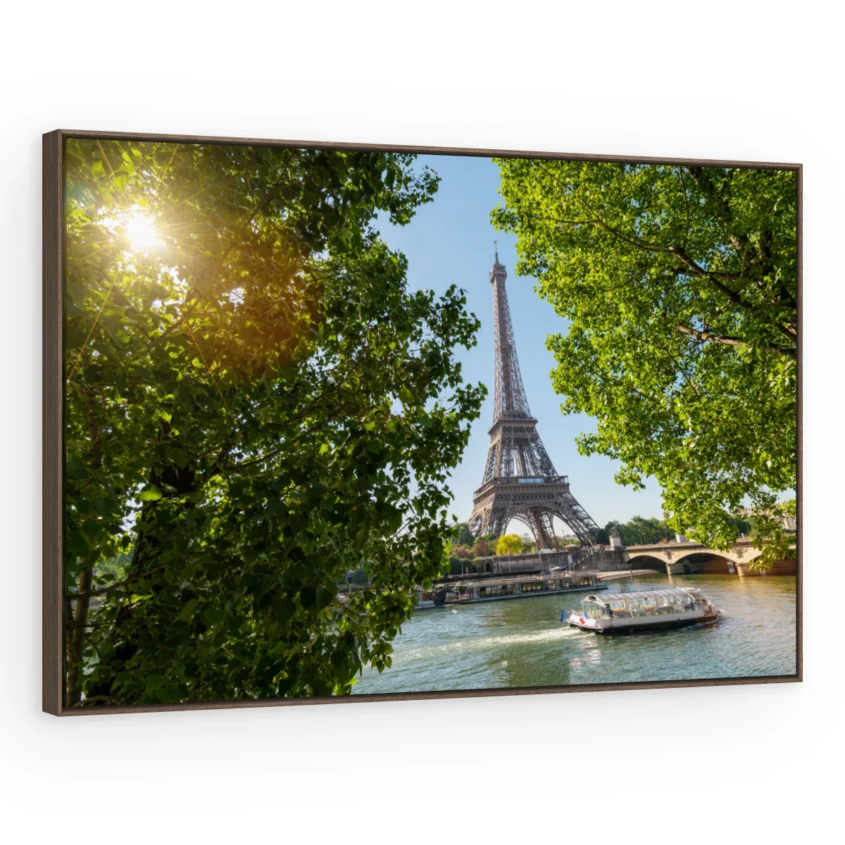 Quadro Decorativo Canvas Eiffel Verdejante - CI0021