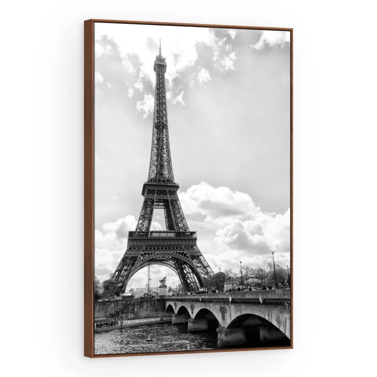 Quadro Decorativo Canvas Eiffel Monocromática - CI0022