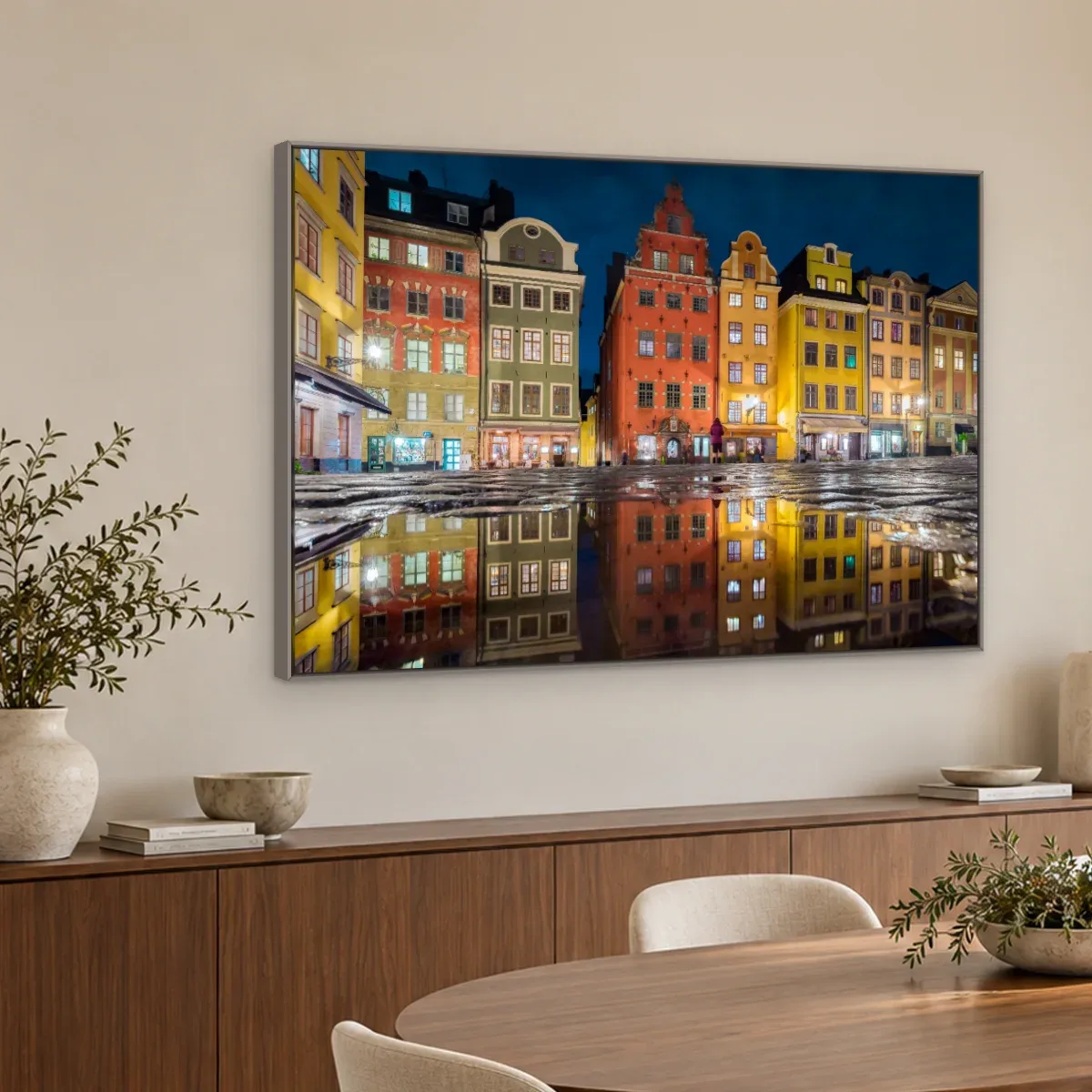 Quadro Decorativo Canvas Estocolmo Colorida - CI0024