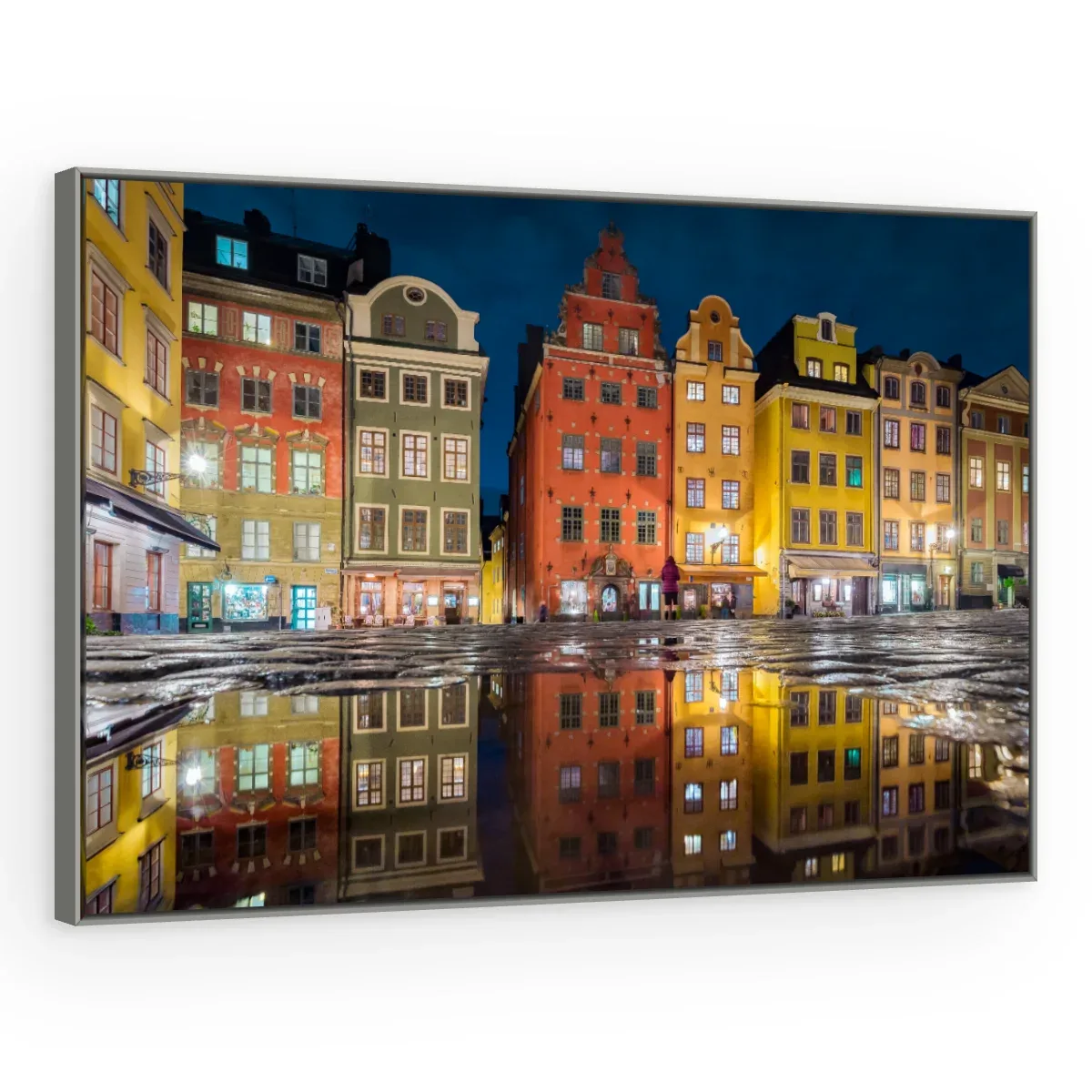 Quadro Decorativo Canvas Estocolmo Colorida - CI0024