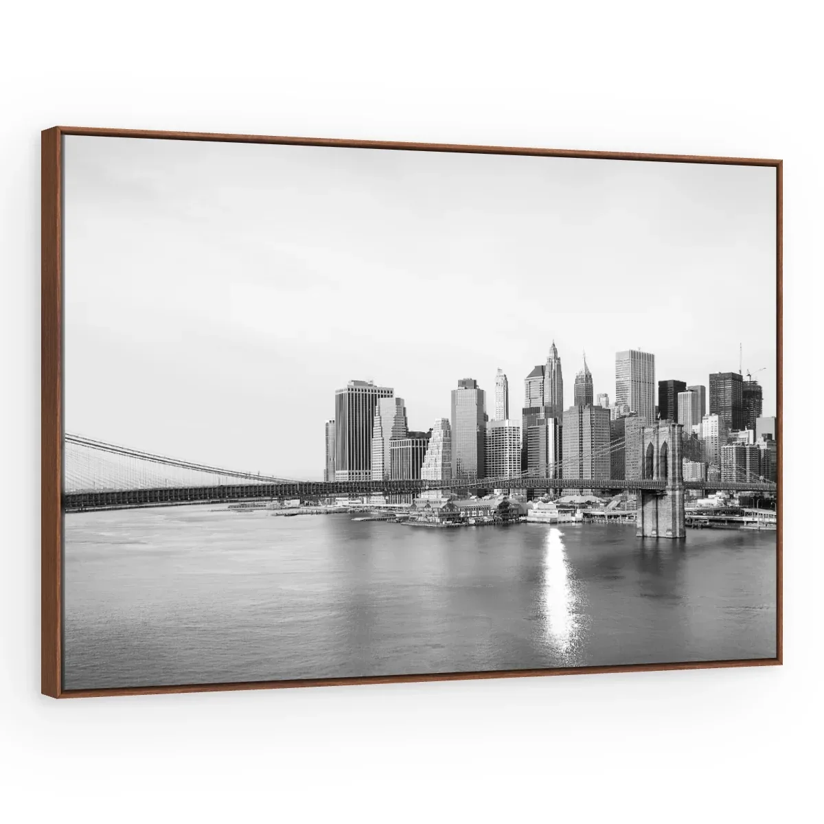 Quadro Decorativo Canvas Manhattan Monocromática - CI0028