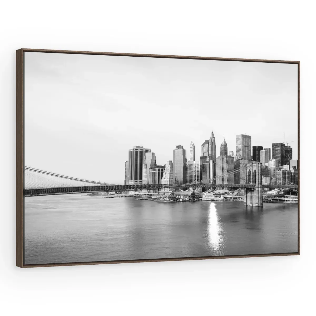 Quadro Decorativo Canvas Manhattan Monocromática - CI0028
