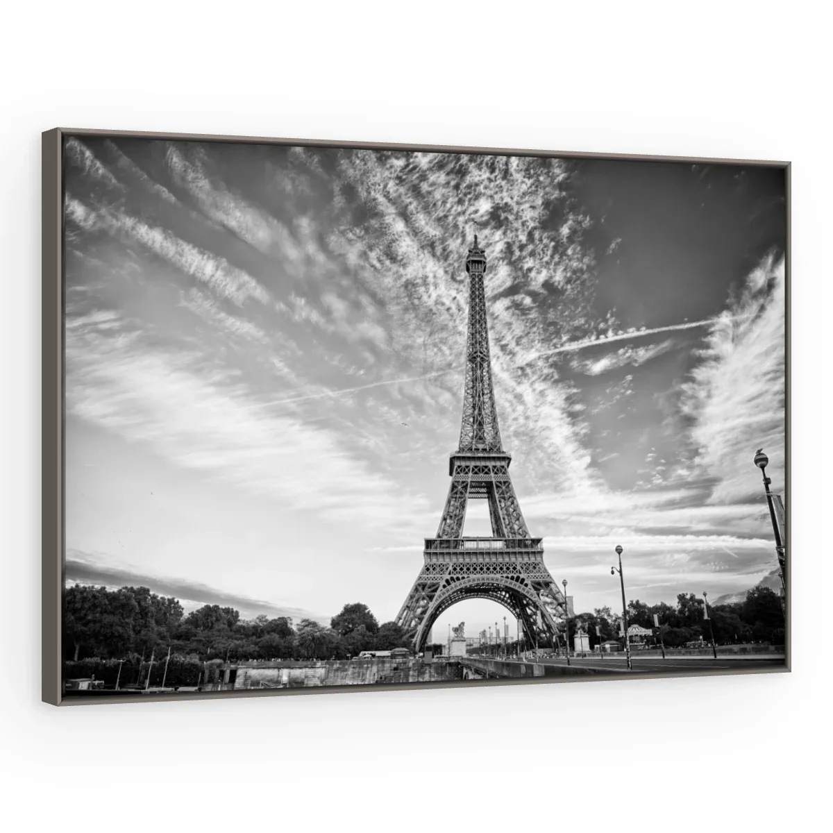 Quadro Decorativo Canvas Eiffel Dramática - CI0030