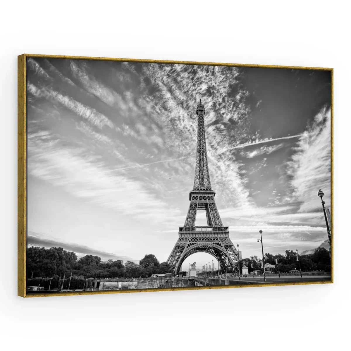 Quadro Decorativo Canvas Eiffel Dramática - CI0030