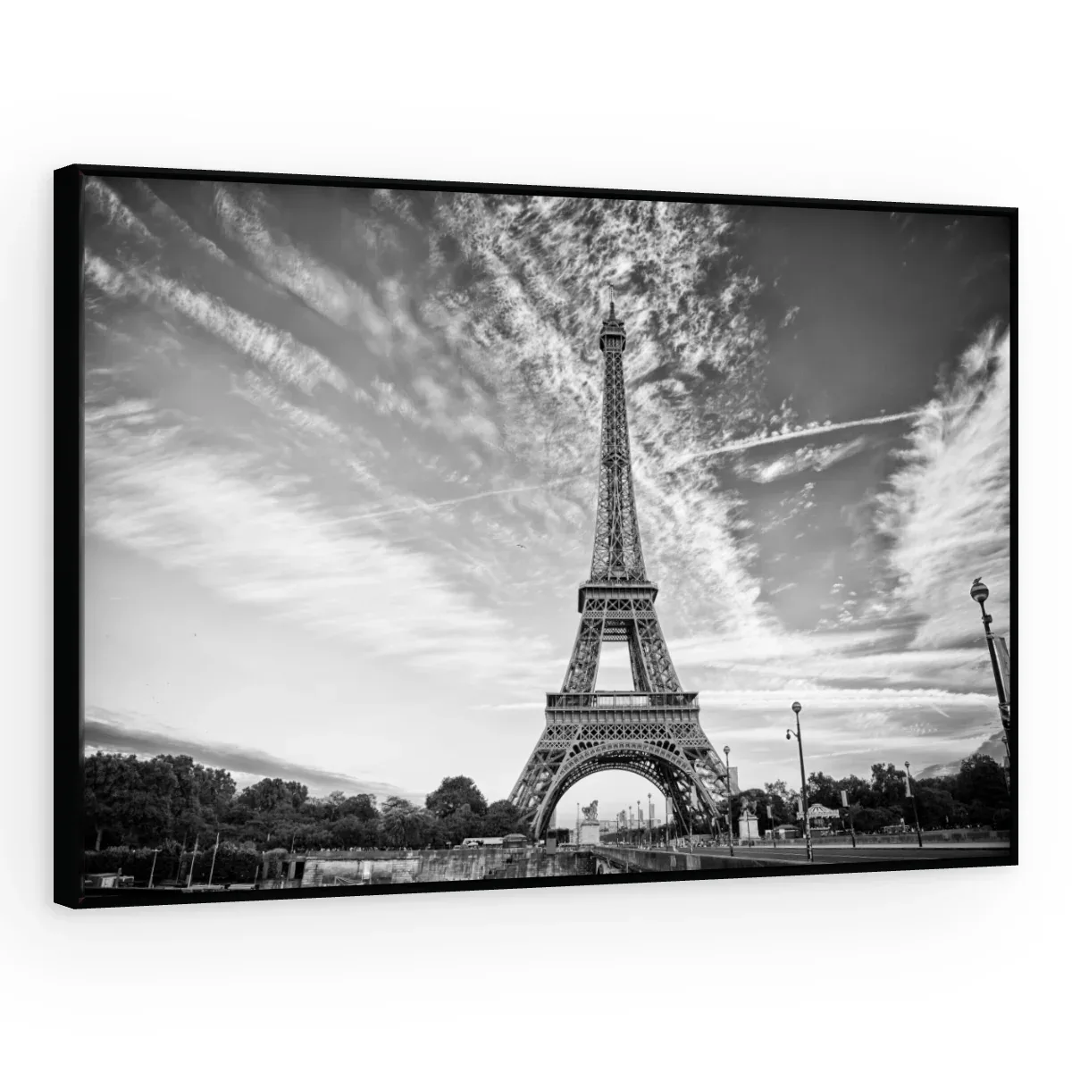 Quadro Decorativo Canvas Eiffel Dramática - CI0030