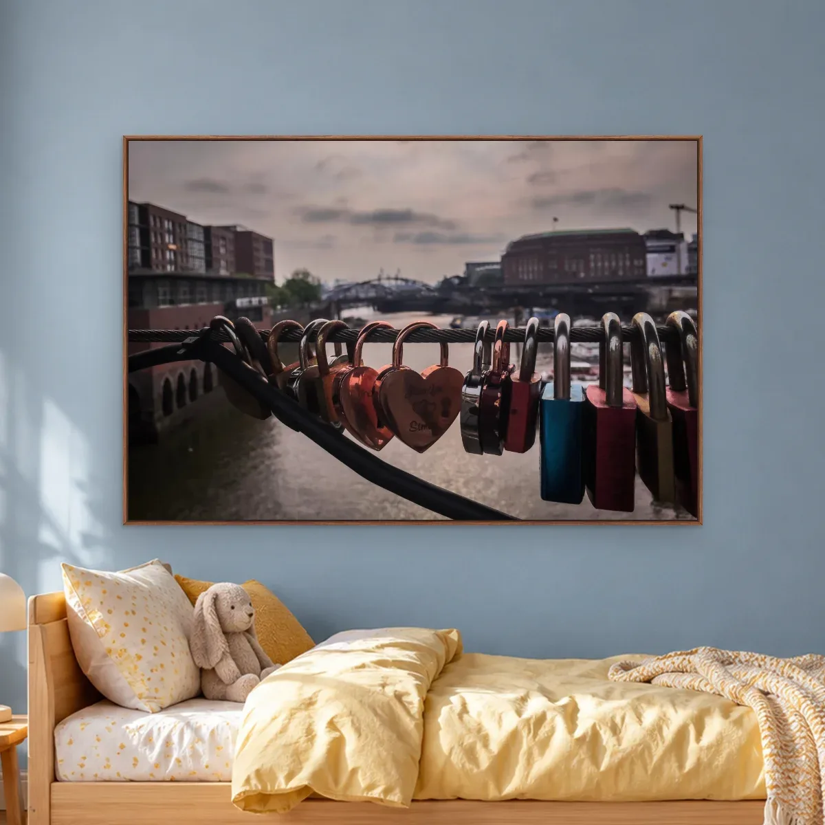 Quadro Decorativo Canvas Cadeados Românticos - CI0041