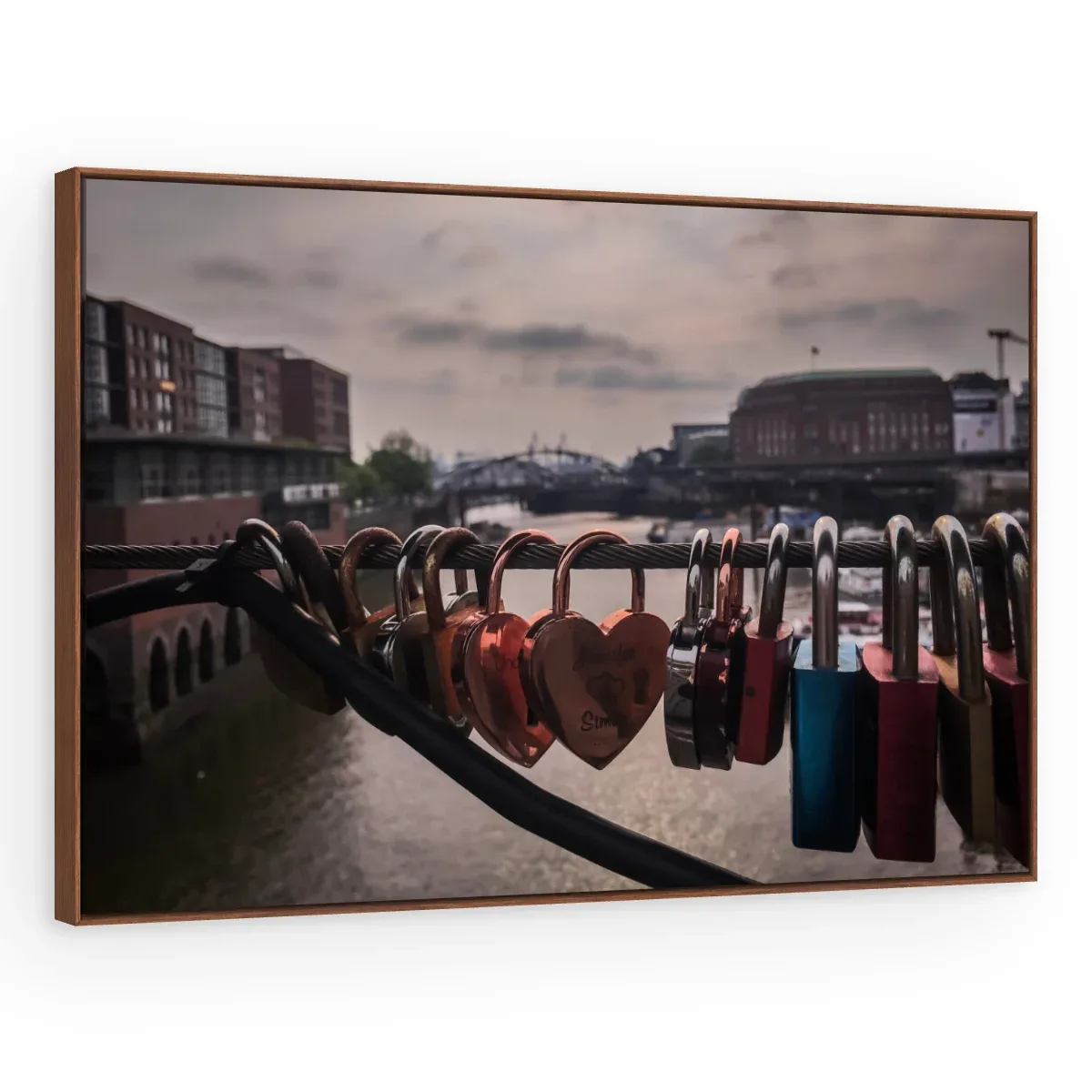 Quadro Decorativo Canvas Cadeados Românticos - CI0041