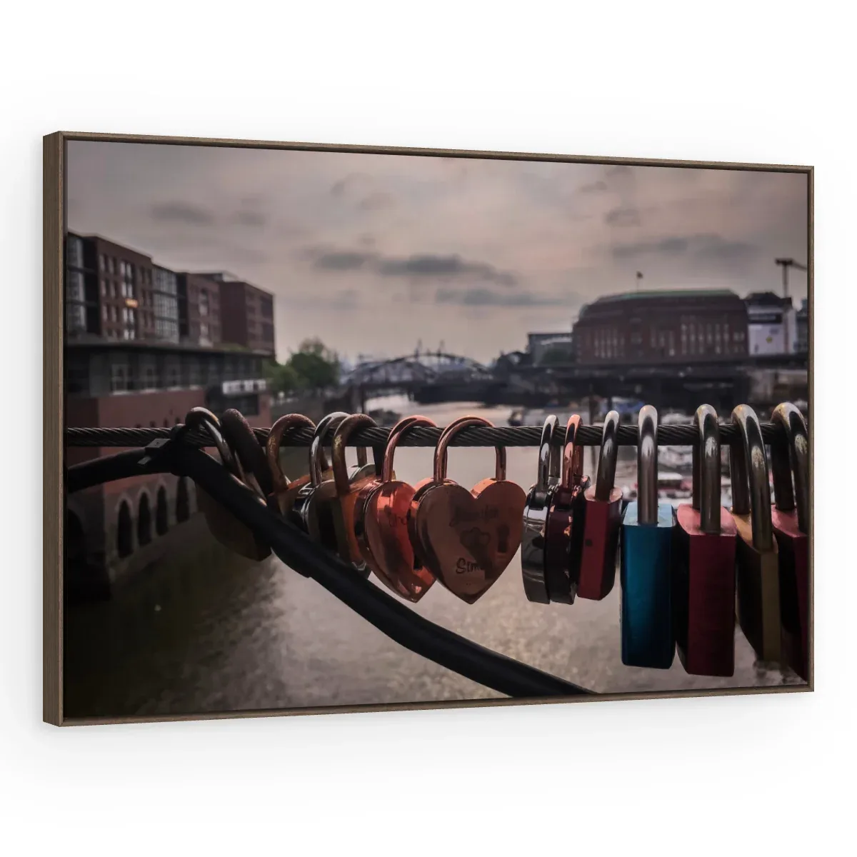 Quadro Decorativo Canvas Cadeados Românticos - CI0041