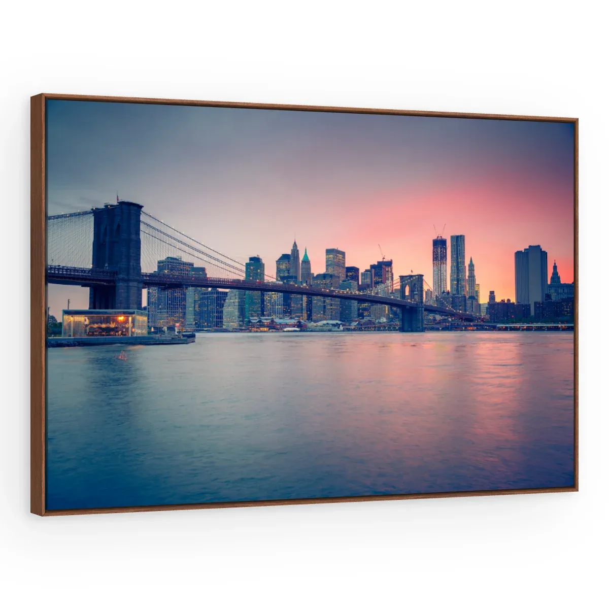 Quadro Decorativo Canvas Manhattan Rosada - CI0043