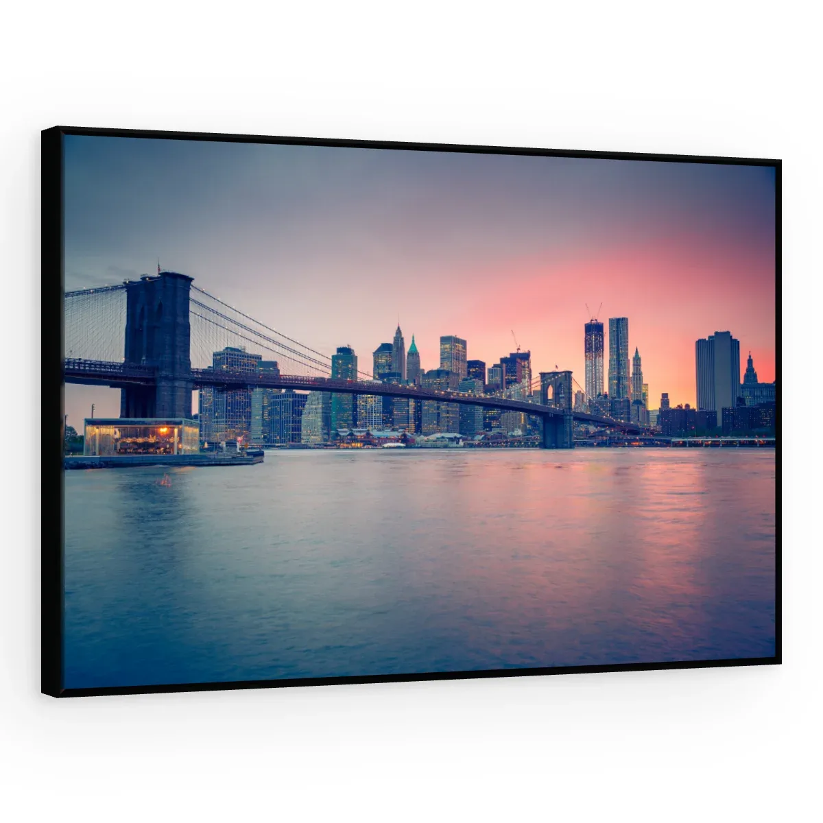 Quadro Decorativo Canvas Manhattan Rosada - CI0043