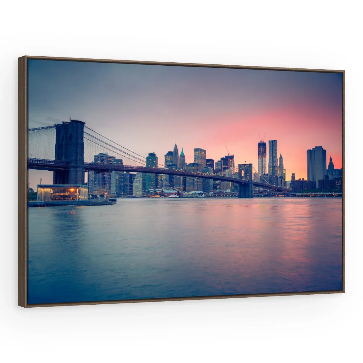 Quadro Decorativo Canvas Manhattan Rosada - CI0043