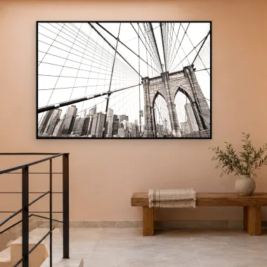 Quadro Decorativo Canvas Brooklyn Sépia - CI0045