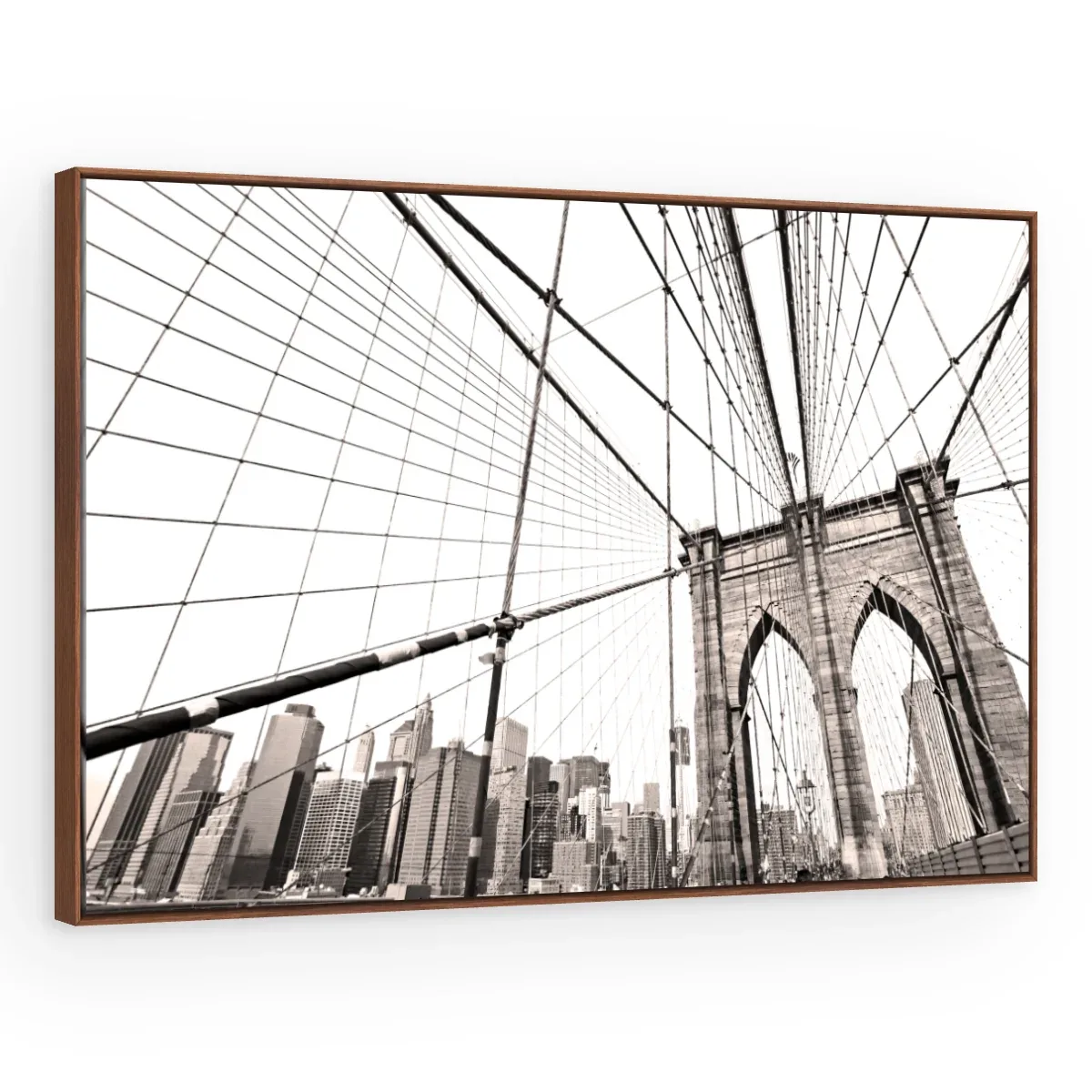 Quadro Decorativo Canvas Brooklyn Sépia - CI0045
