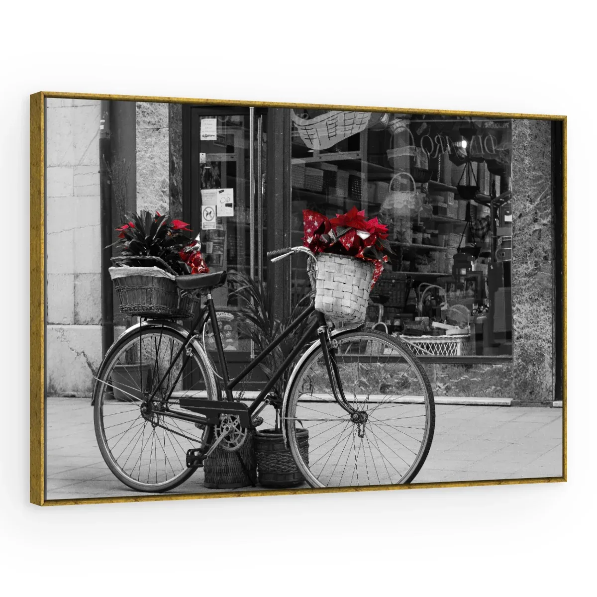 Quadro Decorativo Canvas Bicicleta Florida - CI0047