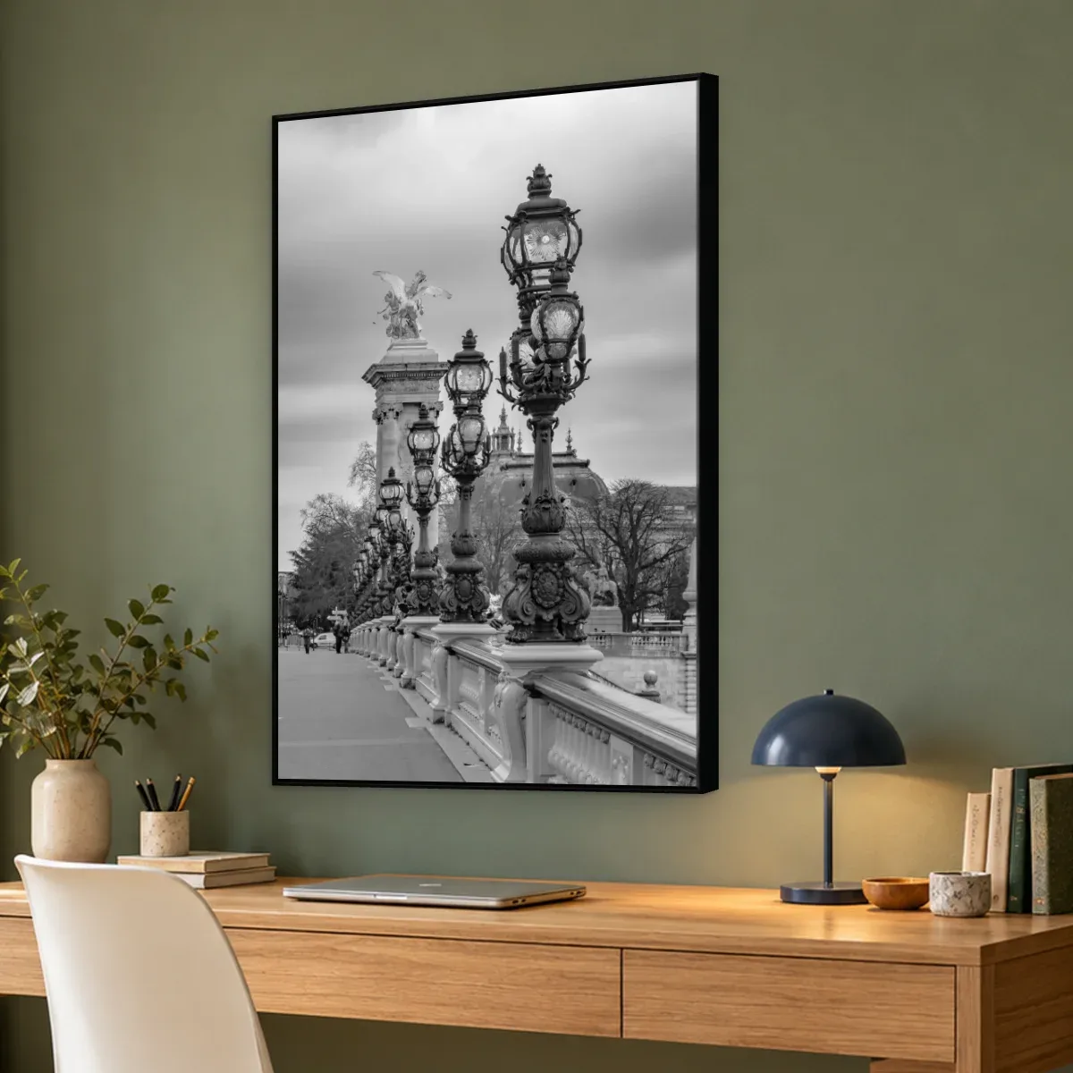 Quadro Decorativo Canvas Postes Parisienses - CI0048