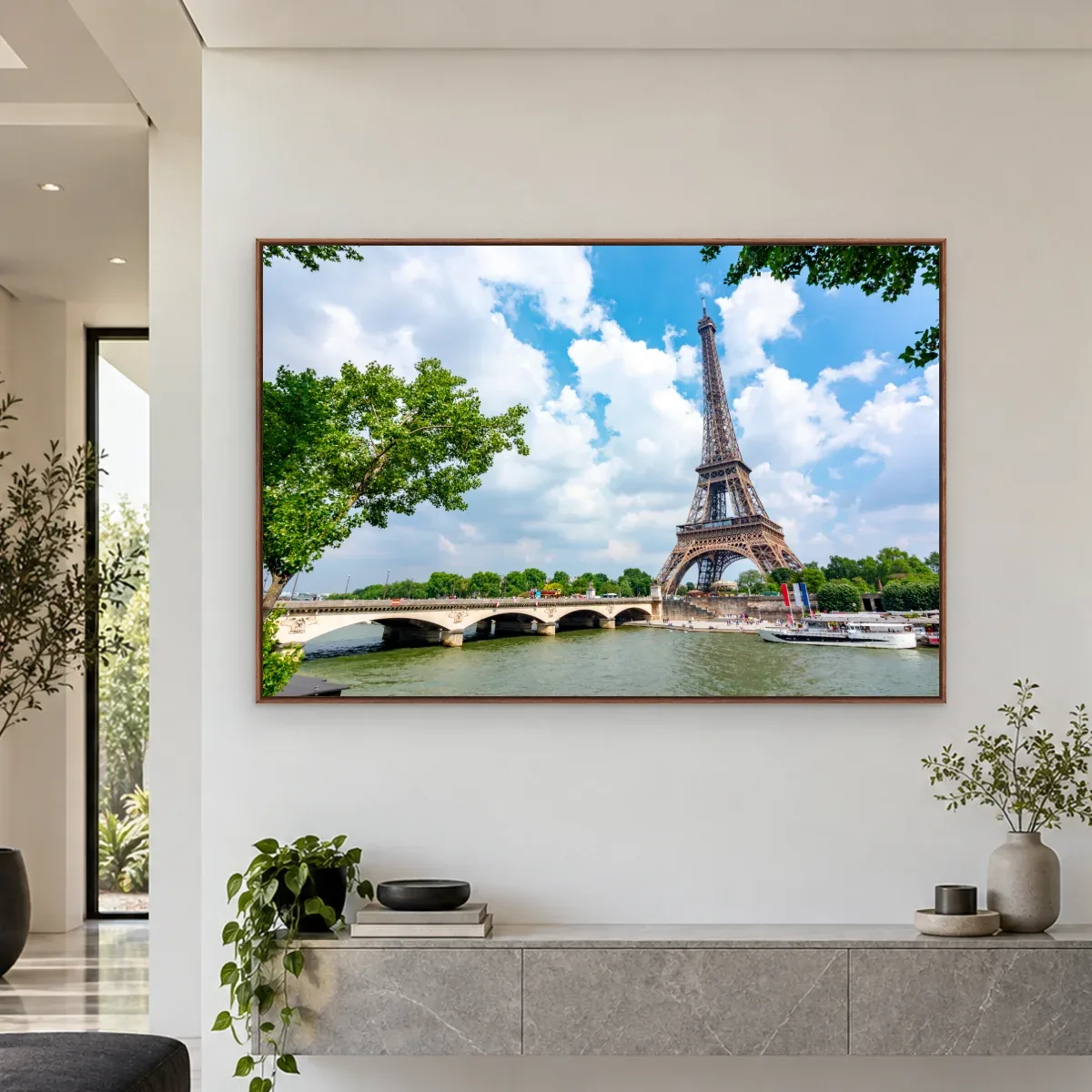 Quadro Decorativo Canvas Eiffel Primaveril - CI0050
