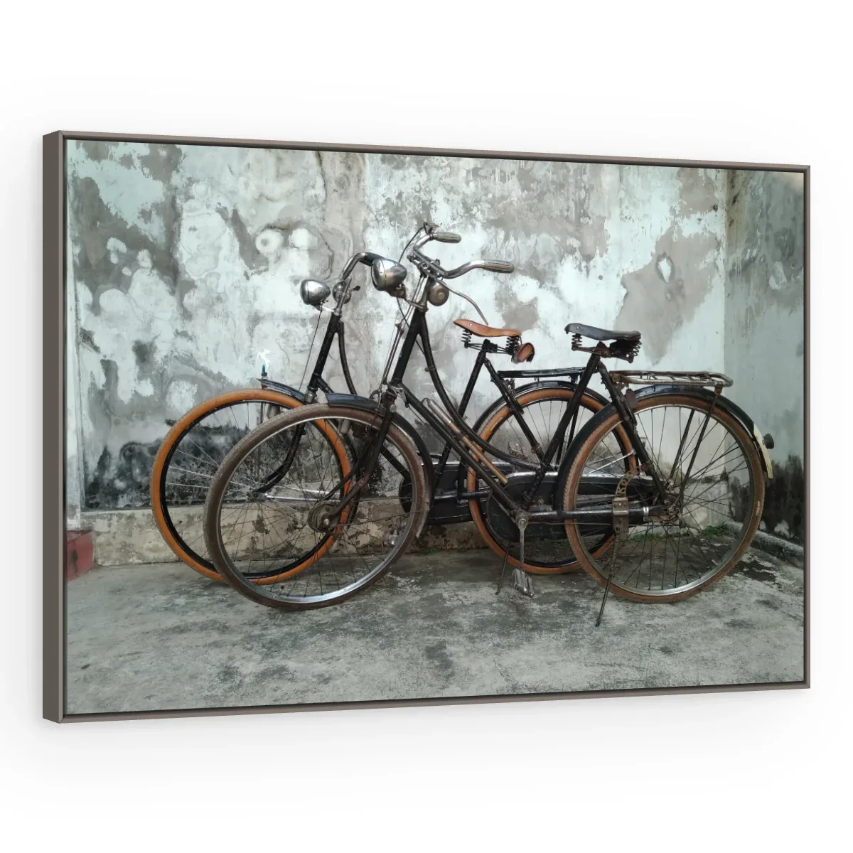 Quadro Decorativo Canvas Bicicletas Rústicas - CI0054