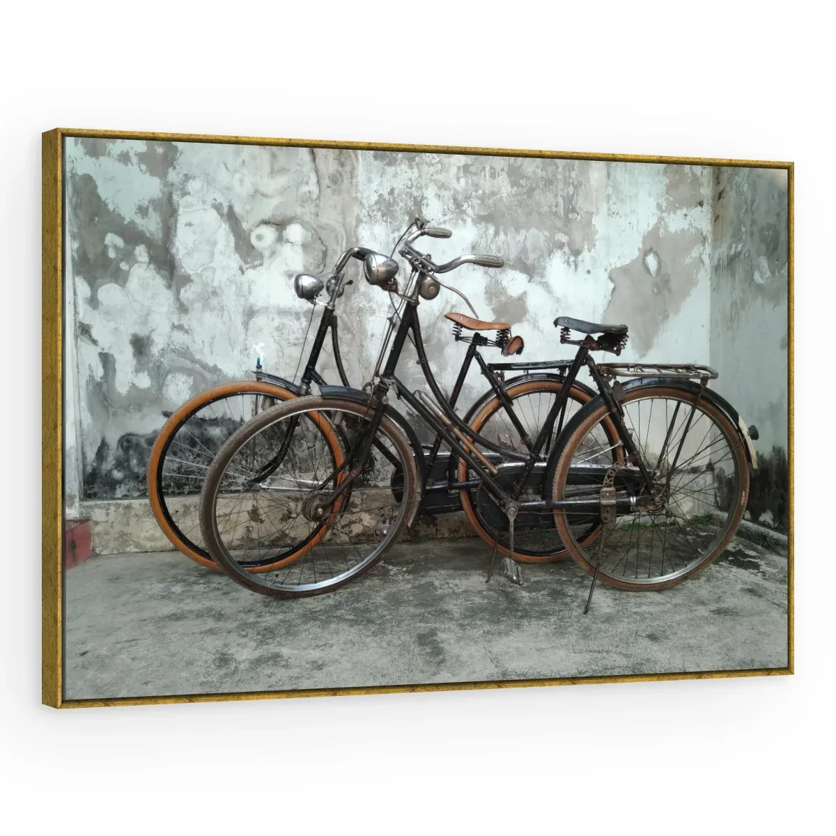 Quadro Decorativo Canvas Bicicletas Rústicas - CI0054