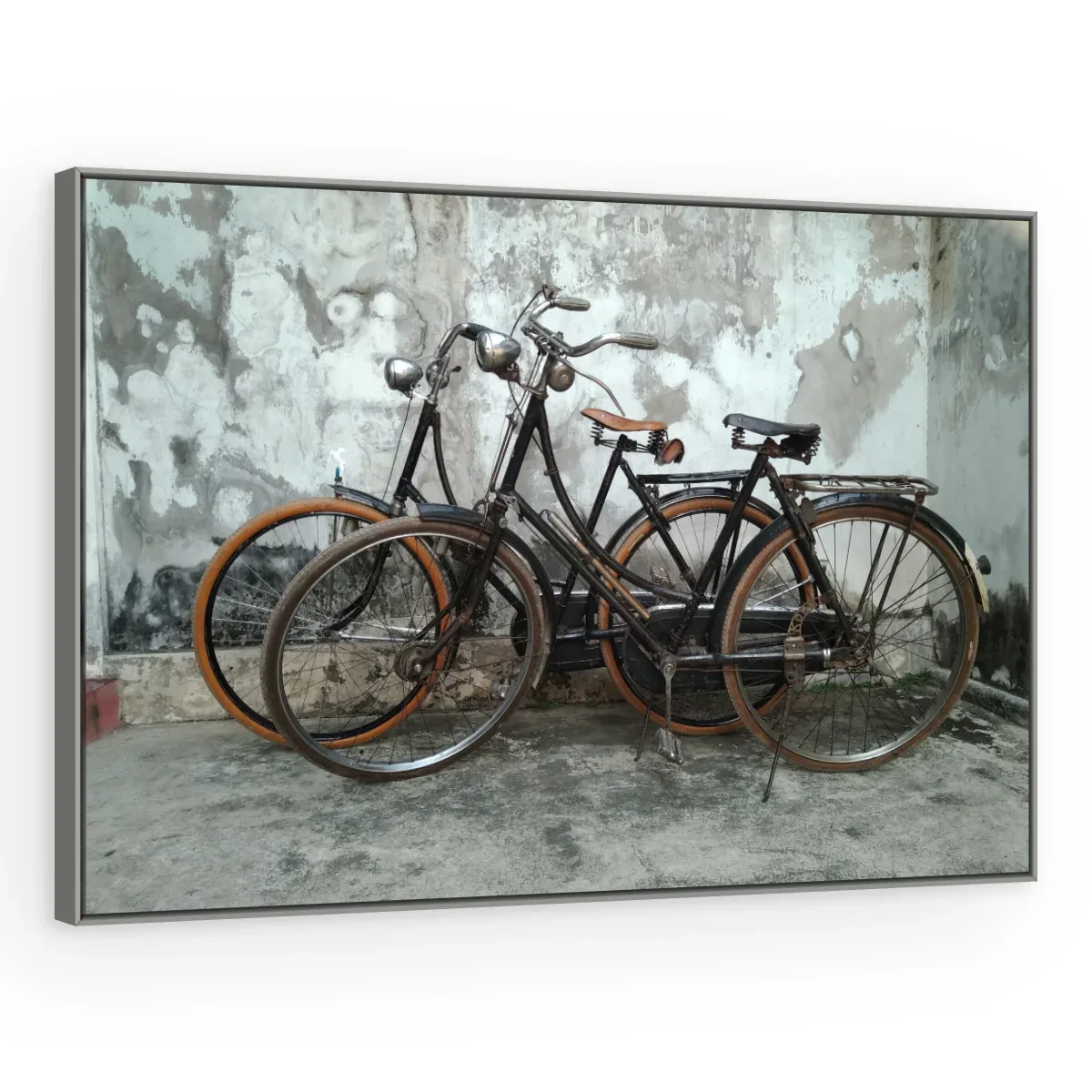 Quadro Decorativo Canvas Bicicletas Rústicas - CI0054