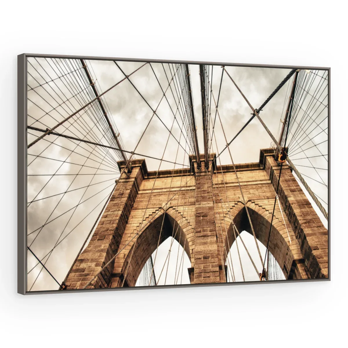 Quadro Decorativo Canvas Brooklyn Dourada - CI0055