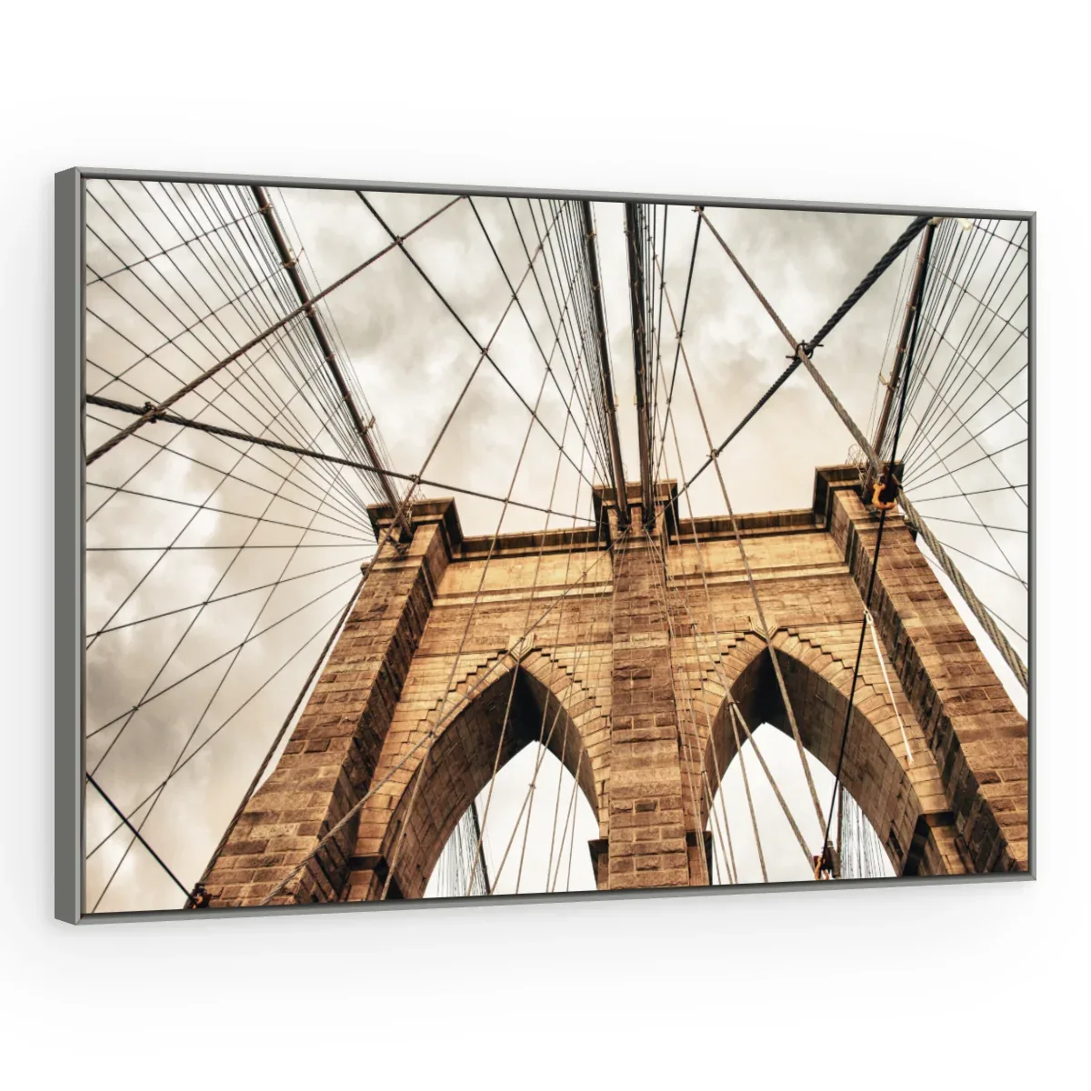 Quadro Decorativo Canvas Brooklyn Dourada - CI0055