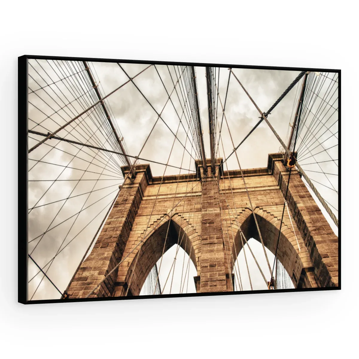 Quadro Decorativo Canvas Brooklyn Dourada - CI0055