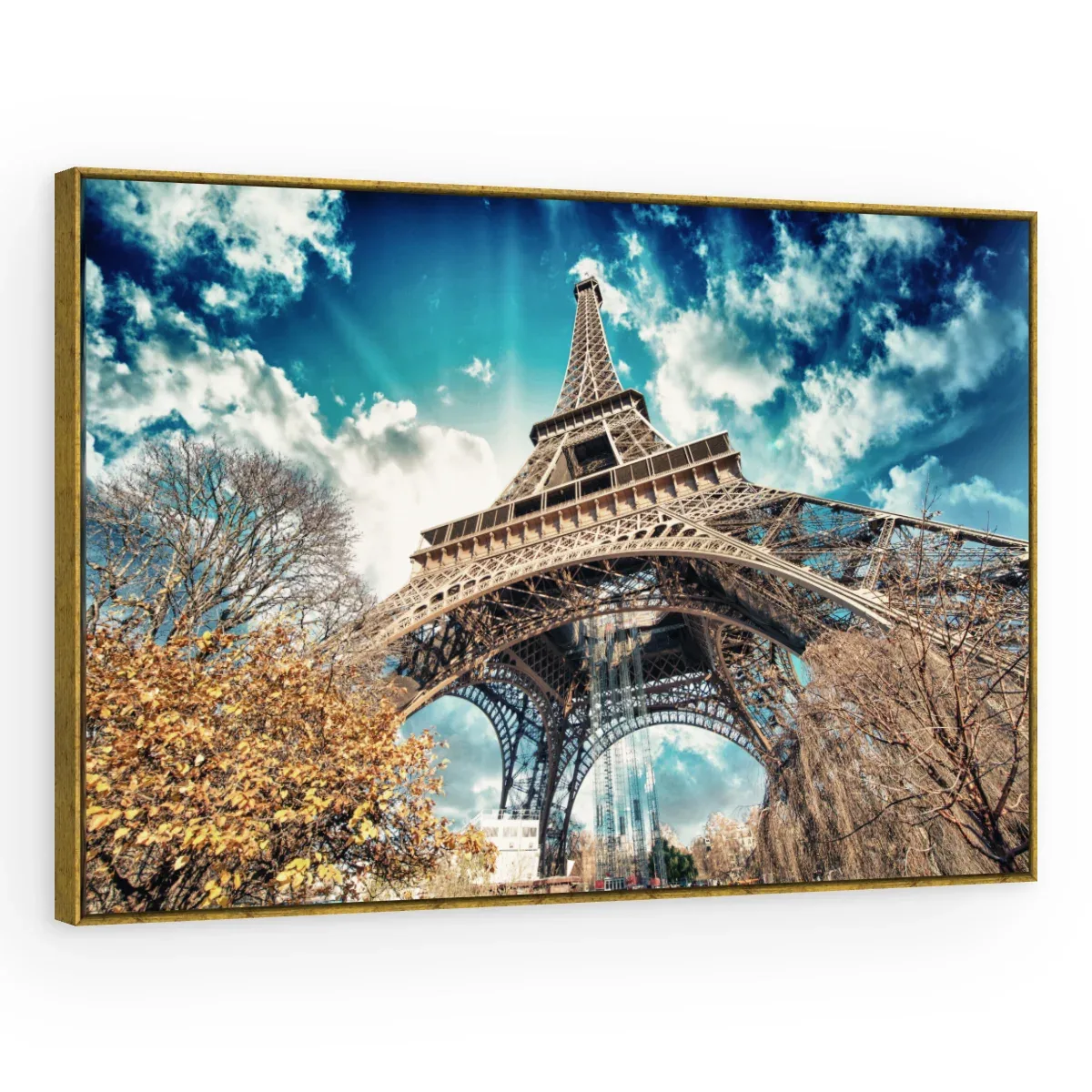 Quadro Decorativo Canvas Eiffel Vibrante - CI0056