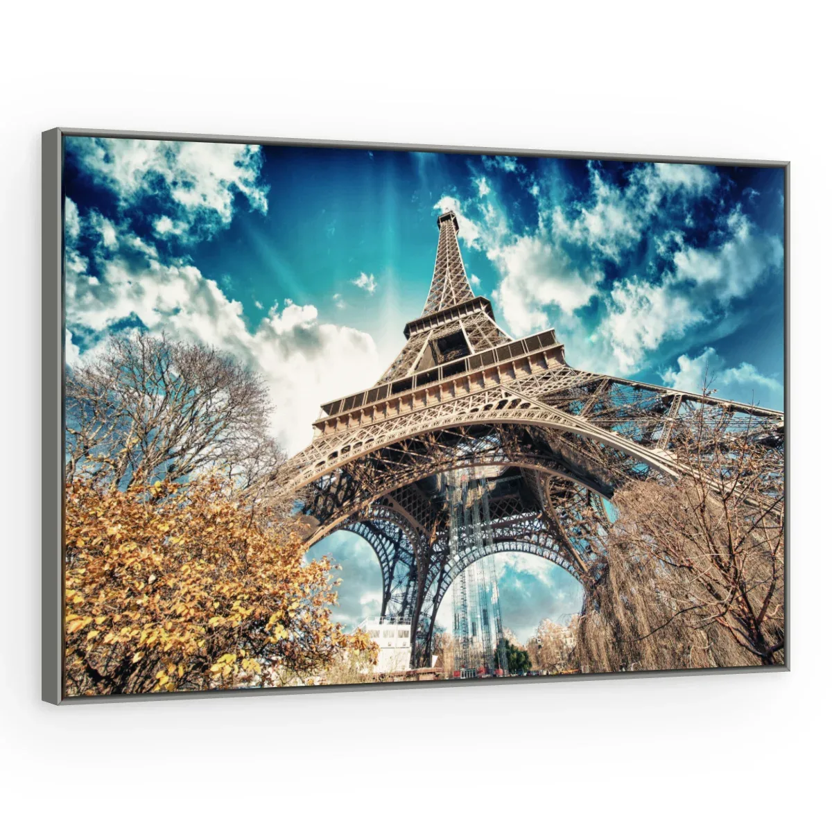 Quadro Decorativo Canvas Eiffel Vibrante - CI0056