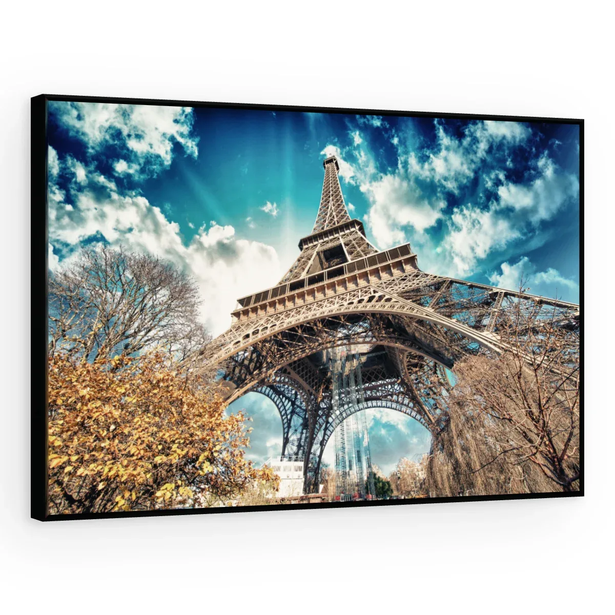 Quadro Decorativo Canvas Eiffel Vibrante - CI0056