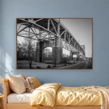 Quadro Decorativo Canvas Ponte Metálica - CI0060