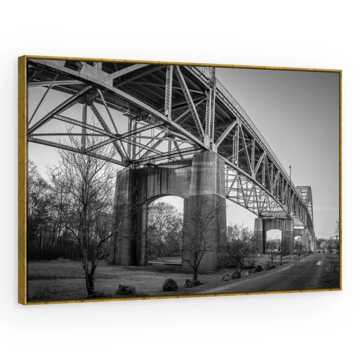 Quadro Decorativo Canvas Ponte Metálica - CI0060