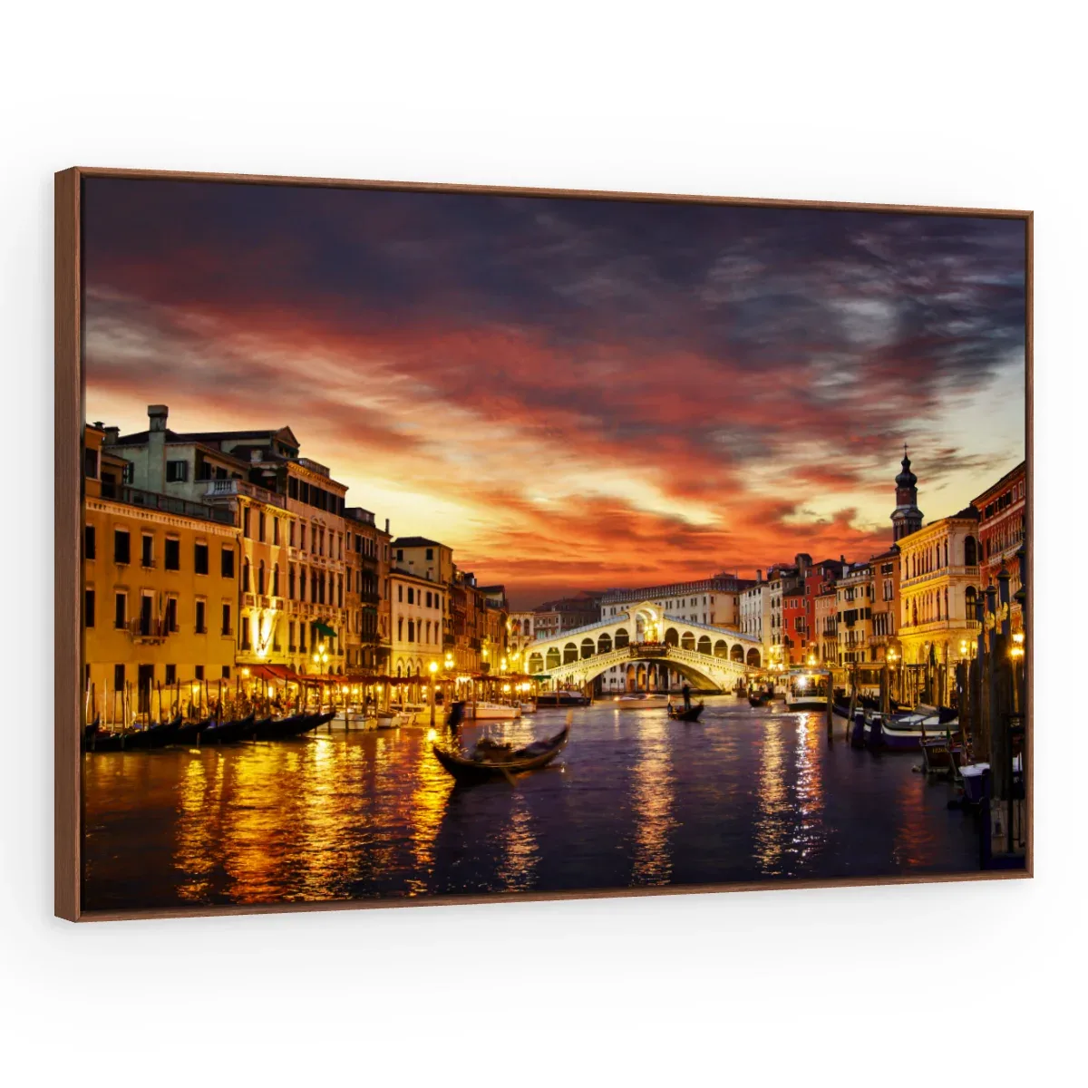 Quadro Decorativo Canvas Veneza Flamejante - CI0061